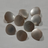 Button Singles - Metal 23mm "Gloss/Silver Shank Inverted" by Flair Accessories