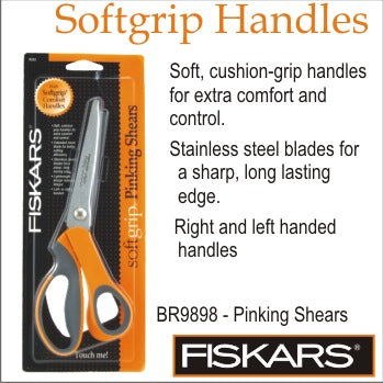 Fiskars Pinking Shears With Comfort Softgrip Handle 200mm