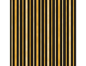 The Textile Pantry "Hampton Stripe - Black/Gold" Fabric by Leesa Chandler