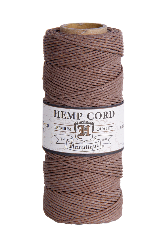 Hemptique 100% Hemp Cord - Light Brown