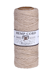 Hemptique 100% Hemp Cord - Natural