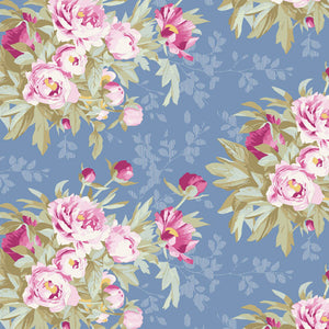 Tilda "Woodland - Hazel in Blue" Quilt Collection Fabric by Tone Finnanger
