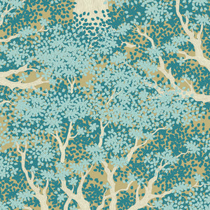 Tilda "Woodland - Juniper in Teal" Quilt Collection Fabric by Tone Finnanger