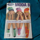"Moda #8" Knitting Pattern Book in Shepherd 4 Ply Baby Wool