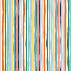 Dashwood Studio - "Habitat Stripe" Fabric in Multi by Sally Payne
