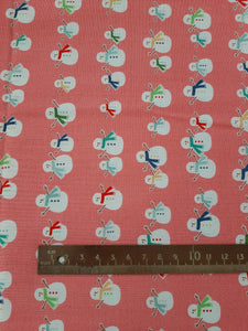Pre Cut Fabric 1 mtr Riley Blake Fabrics "Cosy Christmas" in Pink by Lori Holt