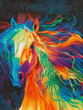 Timeless Treasures of SOHO LLC Fabrics "Spirit Collection - Painted Horse Panel" by Chong-a Hwang