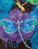 Timeless Treasures of SOHO LLC Fabrics "Moonlit Collection - Fly by Night Dragonfly Panel" by Chong-a Hwang