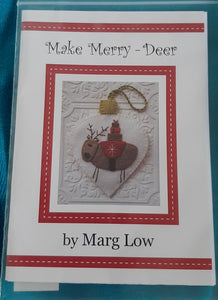 Make Merry Deer by Marg Low Christmas Ornament Pattern