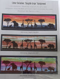 Batik Australia "African Silhouette Landscape" Pattern