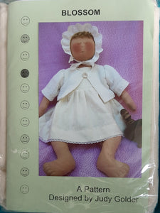 Doll Kit by Judy Golder "Blossom" Includes Fabric and Pattern