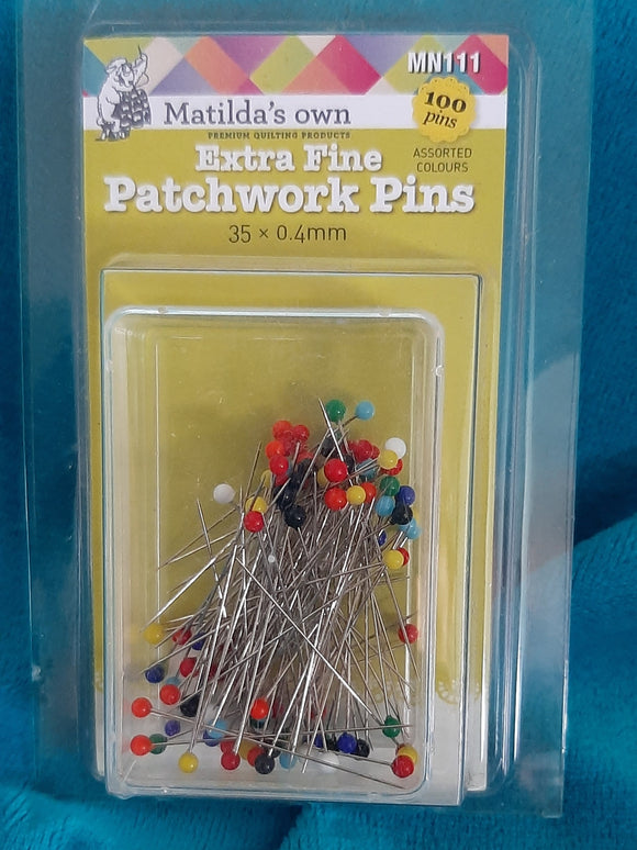 Matilda's Own Extra Fine Patchwork Pins