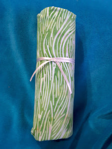 Pre Cut Fabric Batik "Green Waves" One Mtr