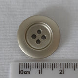 Button Singles - Plastic 20mm "Silver Round"