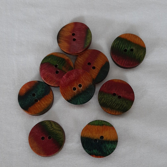 Button Singles - Timber 23mm 