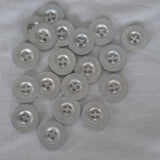 Button Singles - Metal in 2 Sizes "Silver"
