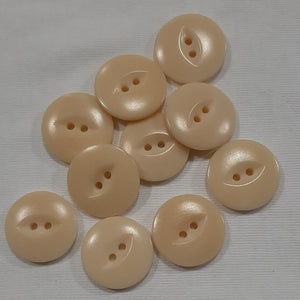 Button Singles - Plastic 20mm "Natural" by Cut Above