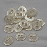 Button Singles - Plastic 22mm "Cream Buckle" by Flair Accessories