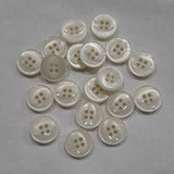 Button Singles - Plastic 16mm "Creamy White/Pearl" by Flair Accessories