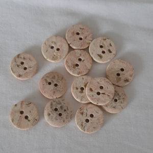 Button Singles - Plastic 18mm "Textured Granite Look" by Terries