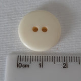 Button Singles - Plastic 18mm "Cream Matt"