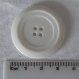 Button Singles - Plastic 35mm "White" by Astor Buttons