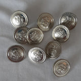 Button Singles - Metal 15mm "Silver Shank"