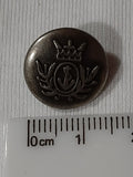 Button Singles - Metal 15mm "Antique Silver/Shank" by Astor Buttons