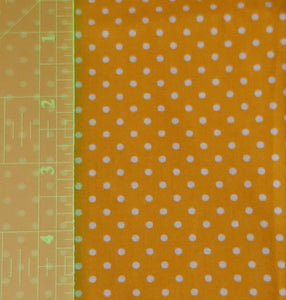 Fabric Remnant - Yellow Spot x 30cm