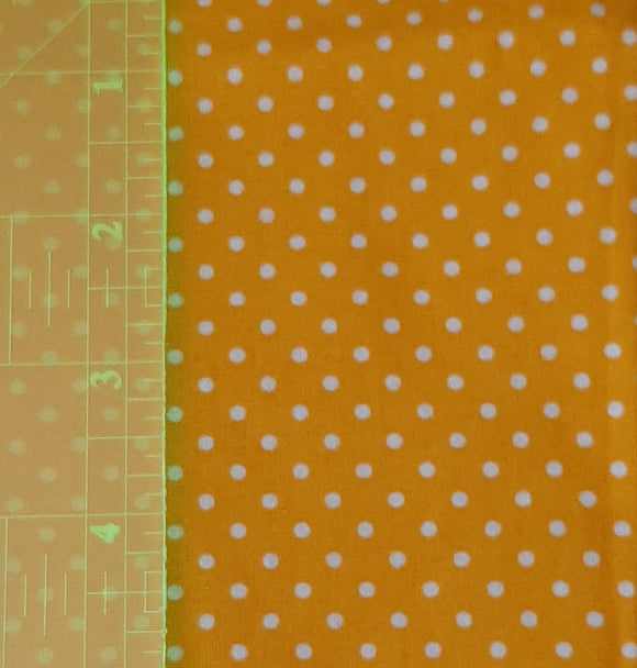 Fabric Remnant - Yellow Spot x 30cm