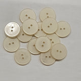 Button Singles - Plastic 20mm "Cream" by Flair Accessories
