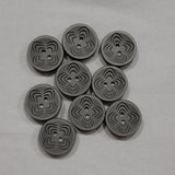 Button Singles - Plastic 20mm "Grey" by Flair Accessories