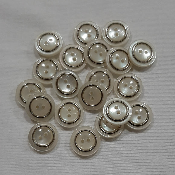 Button Singles - Plastic 15mm 