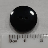 Button Singles - Plastic 17mm "Gloss Black" by Cut Above