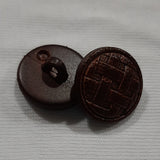 Button Singles - Plastic 15mm "Woven Leather Look/Shank" by Flair Accessories