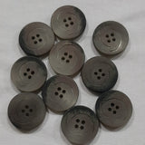 Button Singles - Plastic 22mm "Shell Grey" by Flair Accessories