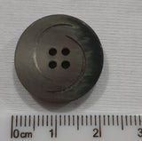 Button Singles - Plastic 22mm "Shell Grey" by Flair Accessories