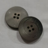 Button Singles - Plastic 22mm "Shell Grey" by Flair Accessories