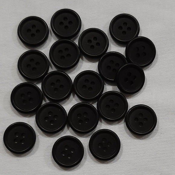 Button Singles - Plastic 15mm 