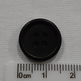 Button Singles - Plastic 15mm "Matt Black" by Astor