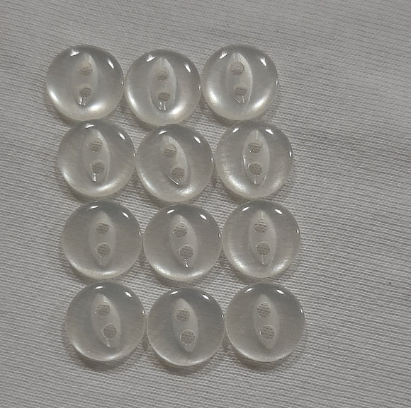Button Set of 12 - Plastic 10mm 