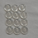 Button Set of 12 - Plastic 10mm "Opaque Shirt"