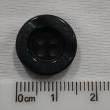 Button Set of 12 - Plastic 15mm "Charcoal Grey"