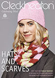 Cleckheaton "Hats and Scarves" Knitting Pattern Book featuring guest designer Jo Nathan.