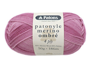 Patons Patonyle Merino Ombre 4 Ply 50g - See Options