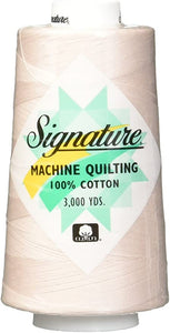QT Signature Machine Quilting Thread 100% Cotton 3000 Yard Spool 40wt - See Options