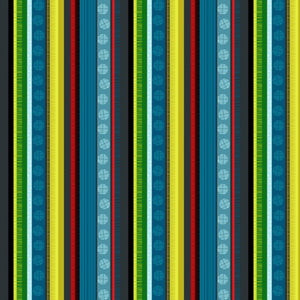 Nutex Fabrics "Bush Buddies" Stripe in Multi