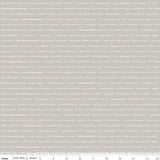 Riley Blake Fabrics - "Greatest Adventure" Text in Grey/Beige by Natalie Lymer of Cinderberry Stitches