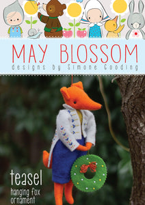 Creative Abundance "Teasel" Fox Ornament Pattern by May Blossom Designs