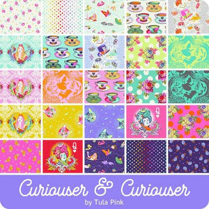 Fat Quarter Bundle - Tula Pink "Curiouser and Curiouser" Pack of 25 Pieces by Free Spirit Fabrics